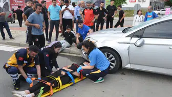 Gazipaşa'da Otomobille Çarpışıp Metrelerce Sürüklendiler: 2 Yaralı