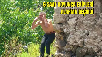 Bir Gün Önce Anıta Çıkan Şahıs, Bu Kez Tarihi Kaleiçi Surlarına Çıktı!