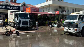Kemer'de Korkutan İş Yeri Yangını: Ekipler Seferber Oldu