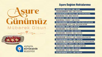 Antalya'da Aşure Geleneği: 19 İlçede 40 Bin Kişiye İkram