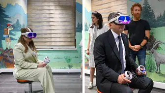 Vali ve Başkan Vekili Eco-DigiTalya'da VR Gözlük Kullandı
