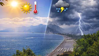 Antalya’da 4 Gün Aşırı Sıcak! 5. Gün Sağanakla Yaz Tersine Dönecek