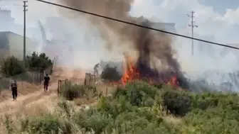 Döşemealtı’nda Tarlada Başlayan Alevler Villalara Dayandı