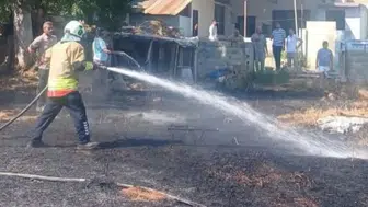 Hatay’da Korkutan Yangın: Bahçeyi Küle Çevirdi