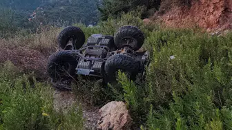 Alanya'da ATV Uçuruma Yuvarlandı: Sürücü Yaralı