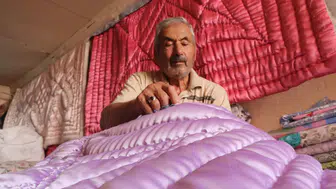 Burdur'da Yarım Asırlık Yorgancı Mesleğini Yaşatıyor