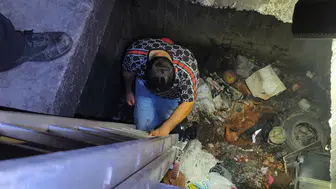 İhtiyacını Gidermek İçin Girdiği Metruk Binada 4 Metrelik Çukura Düştü