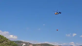 Gazipaşa'da Sera Yangını Manavgat'tan Dönen Helikopterin Dikkatiyle Söndürüldü!