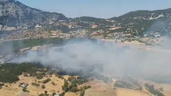 Kaş İkizce'de Alevler Ormanlık Alana Sıçradı!