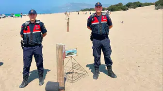 Patara'da Caretta Caretta Yuvalarına Jandarma Koruması