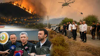 Antalya Valisi Şahin Yangın Bölgesinde!