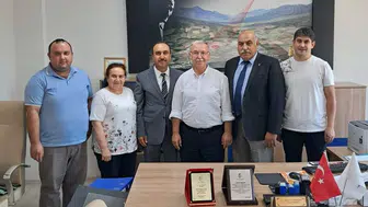 Çeltikçi Tapu Müdürü Özcan Taşçılar Plaketle Emekliliğe Uğurlandı