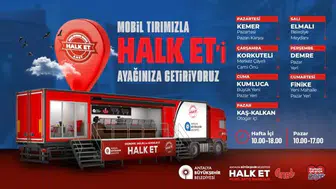 Antalya Büyükşehir Belediyesi Halk Et Mobil Tırı'nın Haftalık Güzergahı Belli Oldu