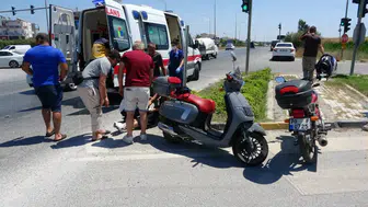 Manavgat’ta Motosiklet Kazası! Genç Sürücü Hastaneye Kaldırıldı