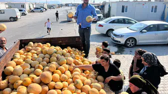 3 Ton Kavun 5 Dakikada Bitti: Hataylı Çiftçiden Konteyner Kentte İyilik Hareketi