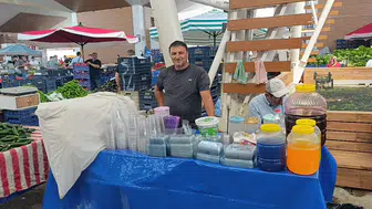 Toroslar'ın Doğal Karı Manavgat Pazarı'nda: Yaz Sıcaklarının Vazgeçilmezi "Karlama"