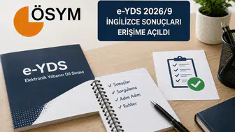 e-YDS 2026/9 Sonuçları ÖSYM Tarafından Erişime Açıldı