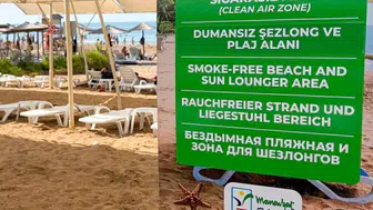 Manavgat'taki 4 Halk Plajında 'Dumansız' Dönem Başladı