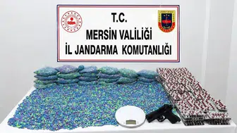 Mersin'de Jandarmadan Narkotik Operasyonu: Yaklaşık 70 Bin Hap Ele Geçirildi