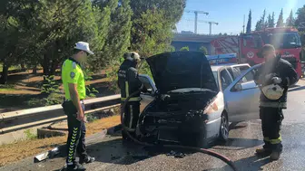 Antalya'da Hastane Dönüşü Facia: Otomobil Alevlere Teslim Oldu