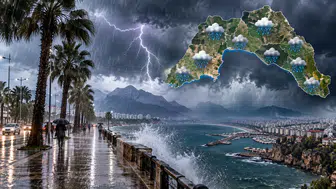 Antalya Genelinde Sağanak Yağış Alarmı