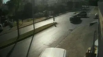 Manavgat'ta Kavşakta Bekleyen Araçlara Çarpma Anı Kamerada