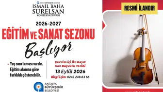 Antalya Büyükşehir Belediyesi İsmail Baha Sürelsan Eğitim ve Sanat Sezonu Ön Kayıt