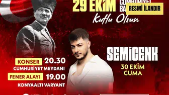 Antalya Büyükşehir Belediyesi Cumhuriyet Bayramı Fener Alayı ve Konser Duyurusu