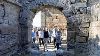Manavgat Belediyesi'nden Lyrbe Antik Kenti'ne Güçlü Destek