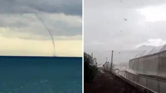 Kumluca’da Şiddetli Fırtına ve Hortum: Seralar Zarar Gördü