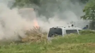 Burdur Yusufça'da Yangın: Saman Balyaları Kül Oldu