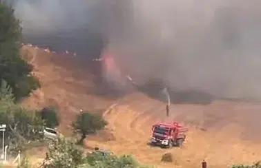 Balıkesir'de ve Bilecik’te Yangınlara Havadan ve Karadan Müdahale Sürüyor
