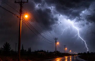 Döşemealtı'nda Hava Muhalefeti Nedeniyle Elektrik Kesintisi