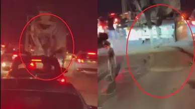 Hatay’da Seyir Halinde Beton Döken Mikser Sürücülere Kabus Yaşattı!