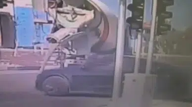 Hatay’da Çevre Yoluna Beton Döken Sürücüye Ceza Yağdı!