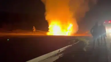 Hatay’da Seyir Halindeki Araç Alev Topuna Döndü!