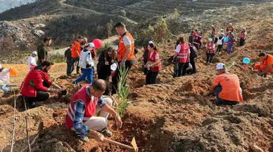 Alanya’da Gençlerden Yeşil Seferberlik! Yüzlerce Fidan Toprakla Buluştu