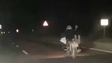 Motosikletle Tehlikeli Şov Yapan Sürücünün Ehliyeti İptal Edildi!