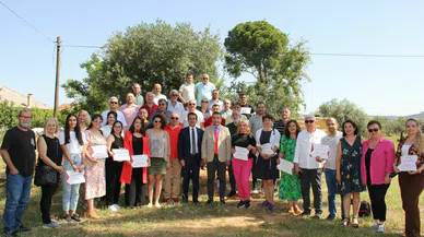 Tarım muhabirleri sertifikalarını aldı