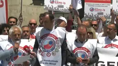 Birleşik Kamu İş Konfederasyonu'ndan maaş zammı protestosu: Asgari değil, gerçekler kadar yaşam istiyoruz
