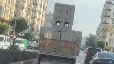 Mersin Trafiğinde Pes Dedirten Yükleme! Sürücüye Ceza Yağdı
