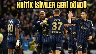 Fenerbahçe'ye Samsunspor Maçı Öncesi 4 Futbolcudan İyi Haber