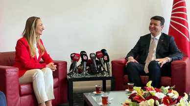SİYASİ PARTİLERDE BAYRAMLAŞMA ZİYARETLERİ… CHP’Yİ SAADET PARTİLİ ÇALIŞKAN ZİYARET ETTİ.