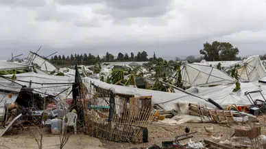 Manavgat’ta Hasar Büyük Hortumun İzleri Sahada