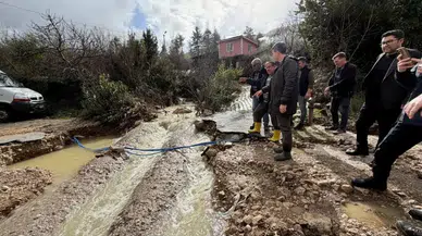 Bucak’ta Şiddetli Yağış 4 Köyde Sel ve Heyelana Neden Oldu