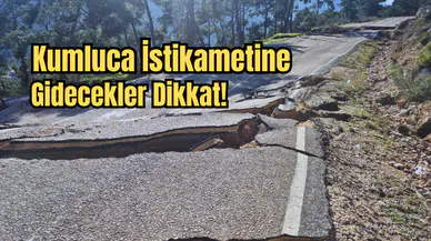 Antalya’da Metrelerce Yol Çöktü: Yağışlar Sonrası Korkutan Manzara