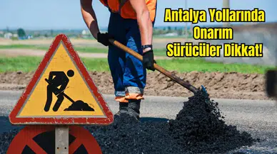 Antalya-Serik Yolunda Köprü Mesaisi