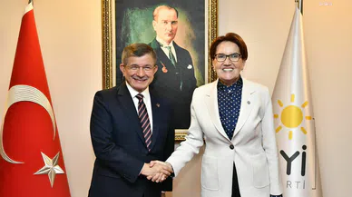 Akşener, Davutoğlu ile görüştü