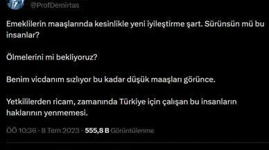 Özgür Demirtaş: “Benim vicdanım sızlıyor bu kadar düşük maaşları görünce”