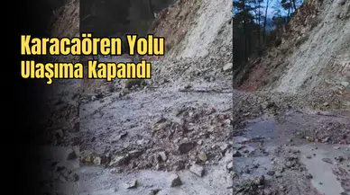 Kumluca’da Heyelan Engeli: Araçlar Yolda Kaldı